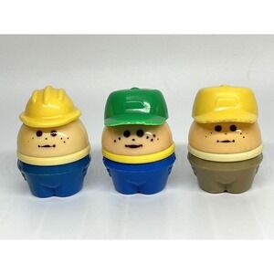 Vintage Little Tikes Toddle Tots Chunky Little People Boy Figures 3pc LOT